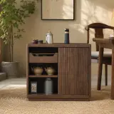 Solid Walnut Integrated Tea Station
