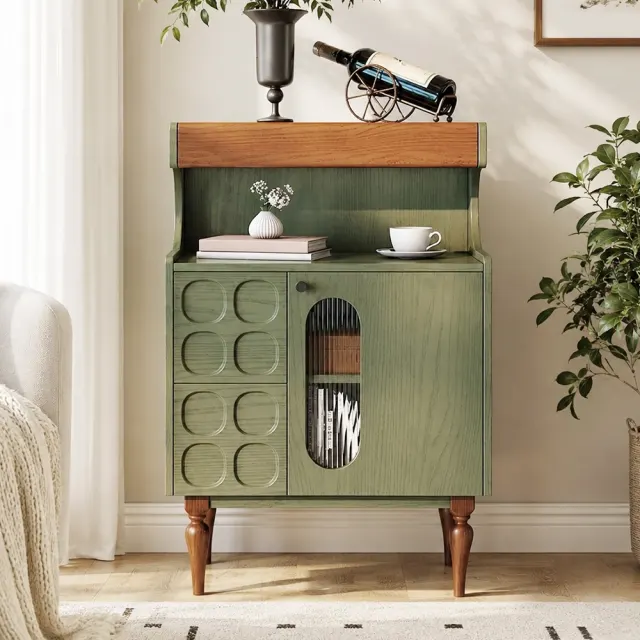 Mid-Century Green Ash Buffet