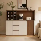 Mid-Century Solid Wood Cabinet