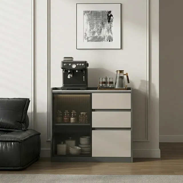 Sintered Stone Storage Sideboard