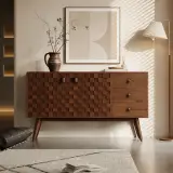 Solid Wood Wabi-sabi Sideboard