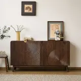 Sculpted Black Walnut Sideboard