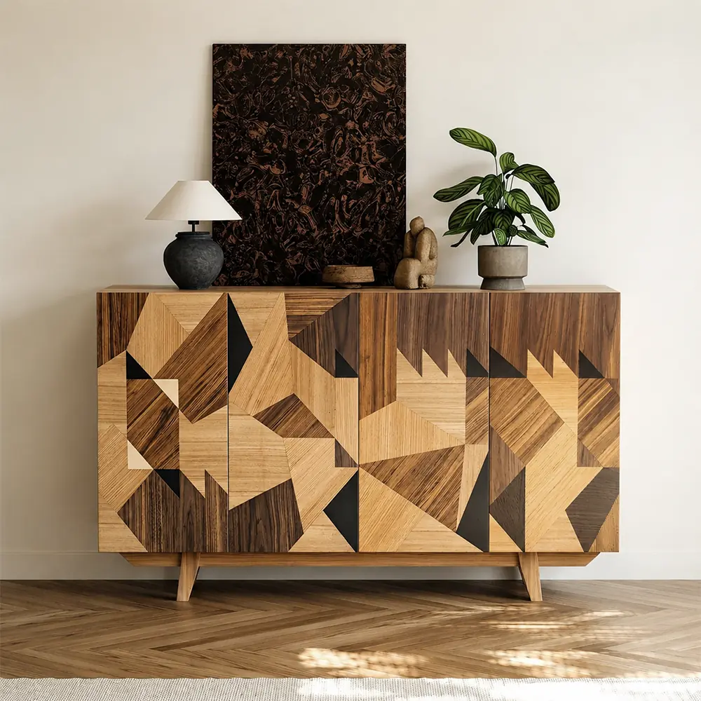 Geometric Abstract Sideboard