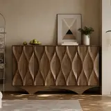 Geometric Walnut Sideboard