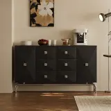 Solid Wood Vintage Italian Sideboard