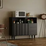 Vintage Ash Wood Sideboard