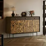 Mid-century Walnut Storage Sideboard