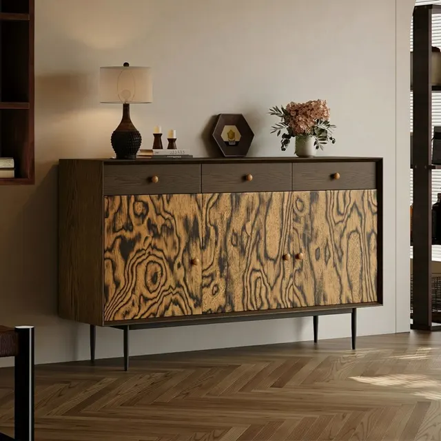 Mid-century Walnut Storage Sideboard