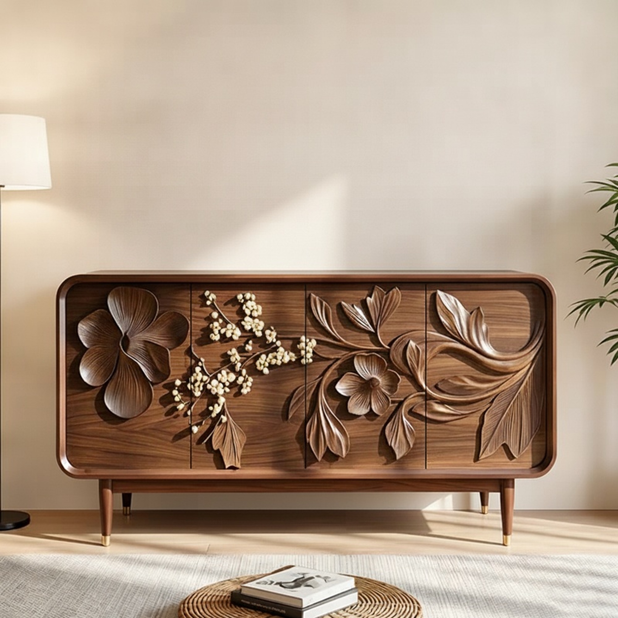 Mid-Century Four-Door Sideboard