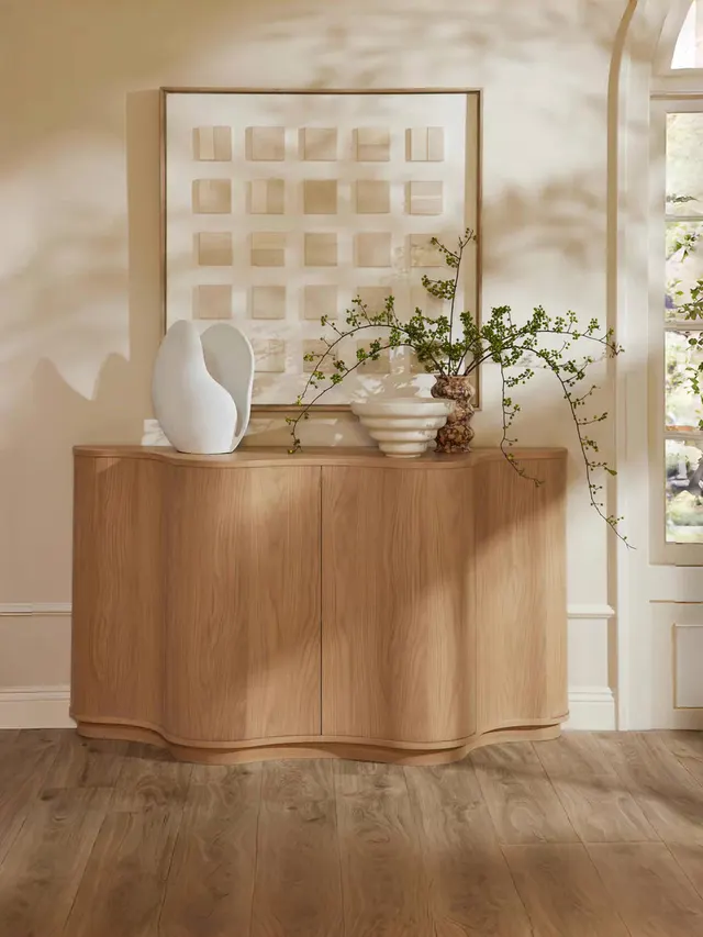 Atelier Curved Wood Sideboard