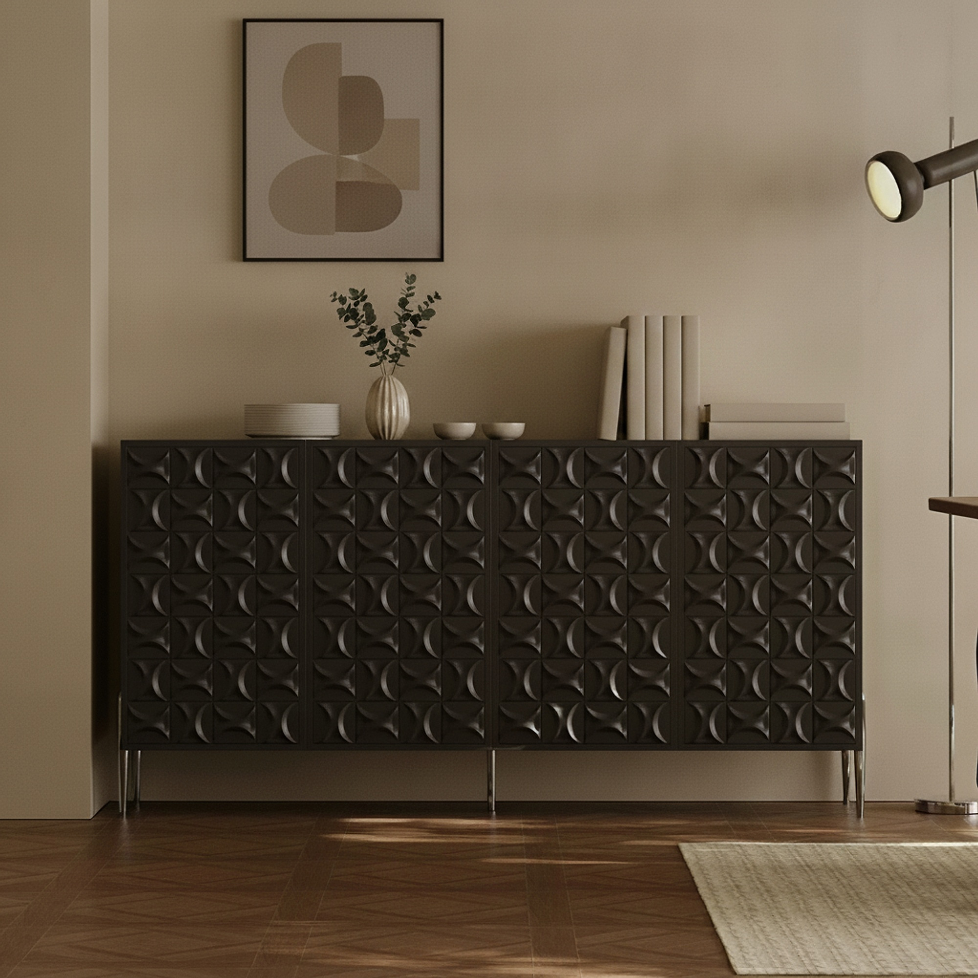 Black Oak Storage Sideboard