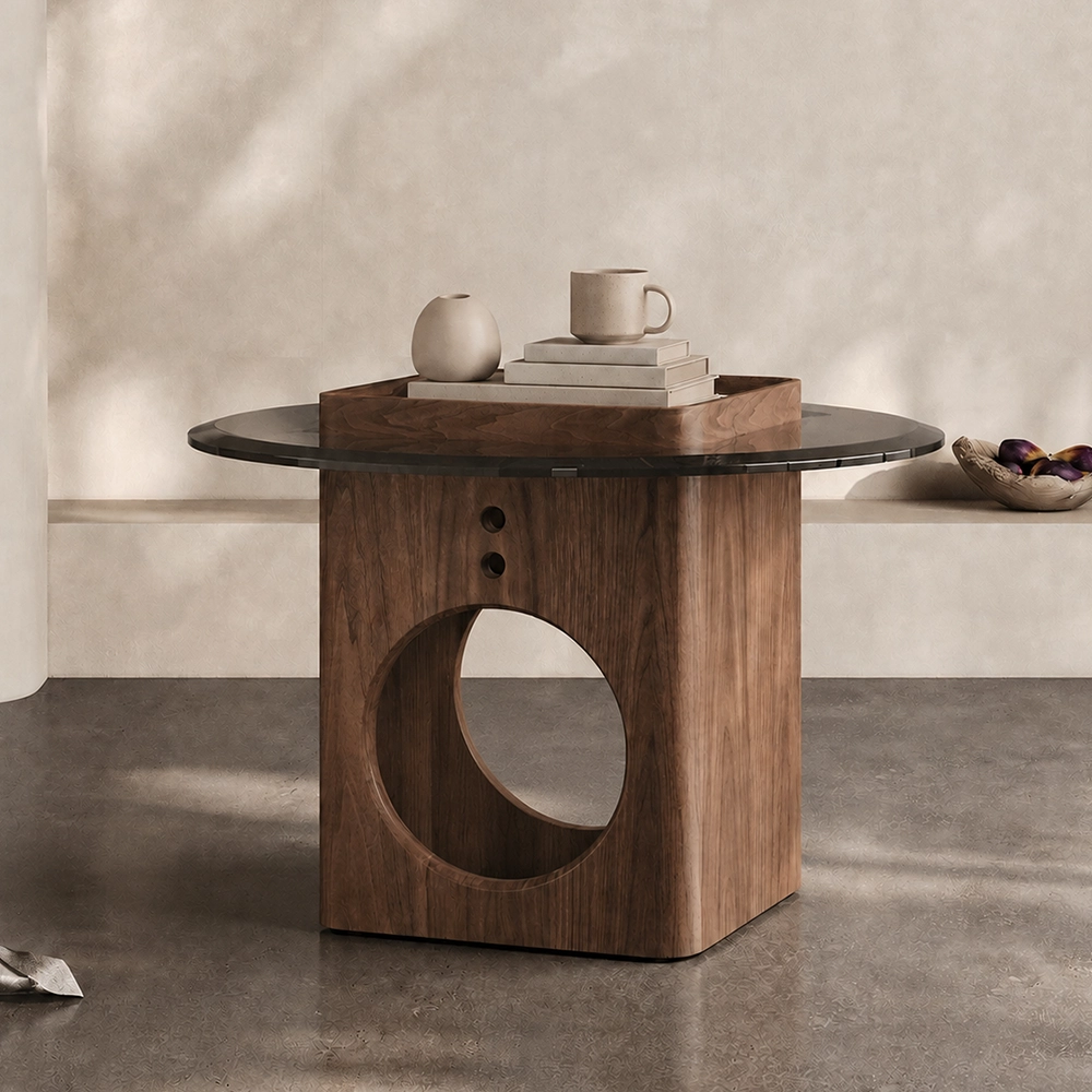 Wabi-Sabi Round Accent Table