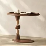 Walnut Surfboard Accent Table