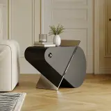 Black Wabi-Sabi Side Table