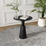 Solid Wood Round Side Table