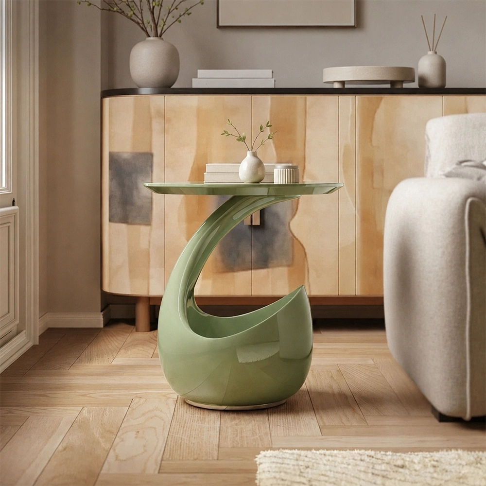 Round Fiberglass Cat Bed Table
