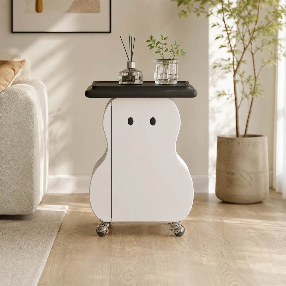Sintered Stone Mobile Tea Table