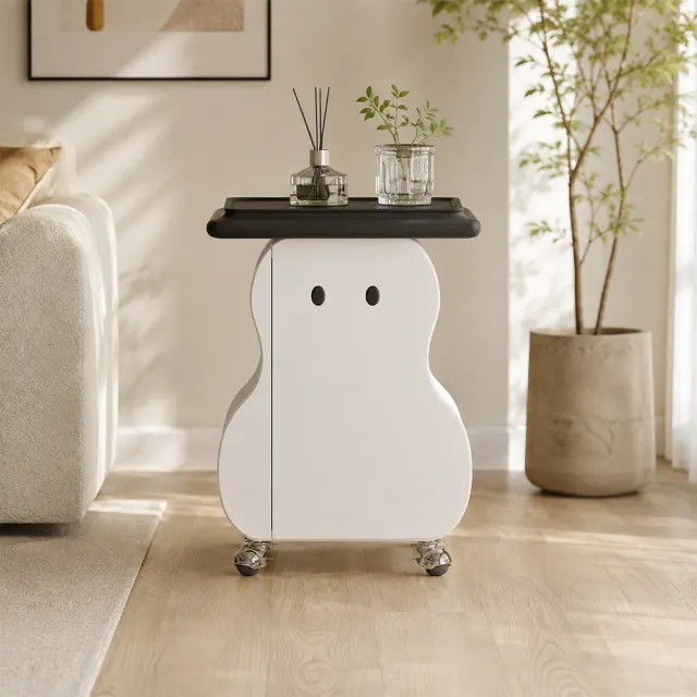 Sintered Stone Mobile Tea Table