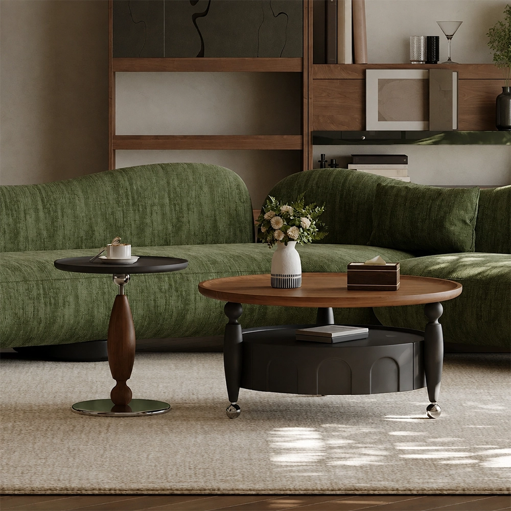 Contemporary Engineered Wood Coffee Table