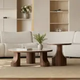 Wabi-Sabi Sintered Stone Coffee Table Set
