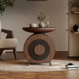 Movable Walnut Tea Table