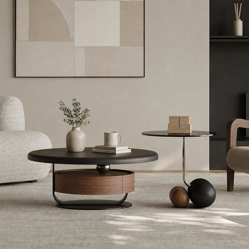 Coffee Table Set, Floating Circles