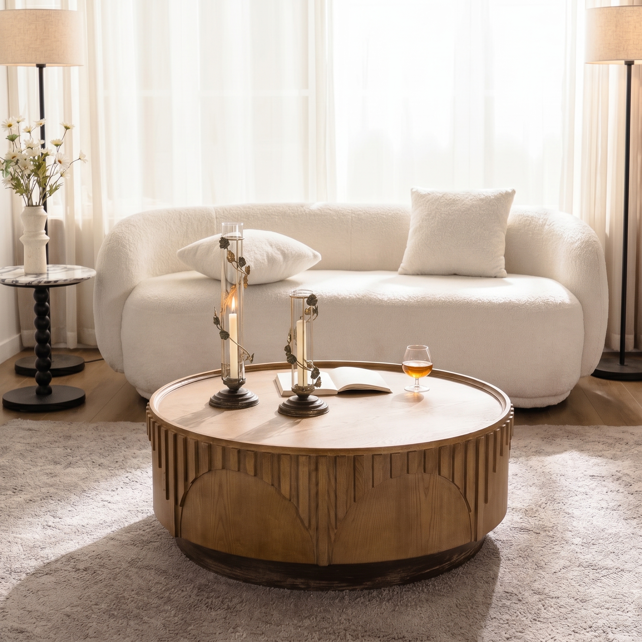 Solid Wood Wabi-Sabi Coffee Table
