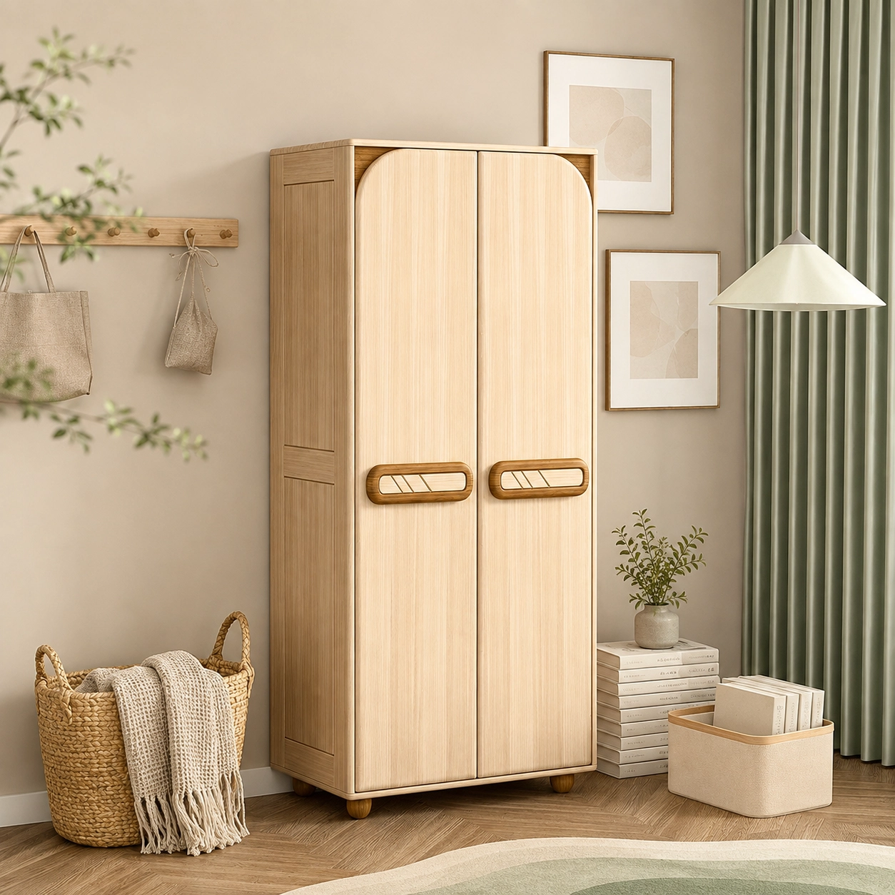Minimalist Modern Double-Door Wardrobe