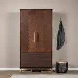 Solid Wood Minimalist Wardrobe
