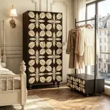 Solid Wood Mid-Century Wardrobe