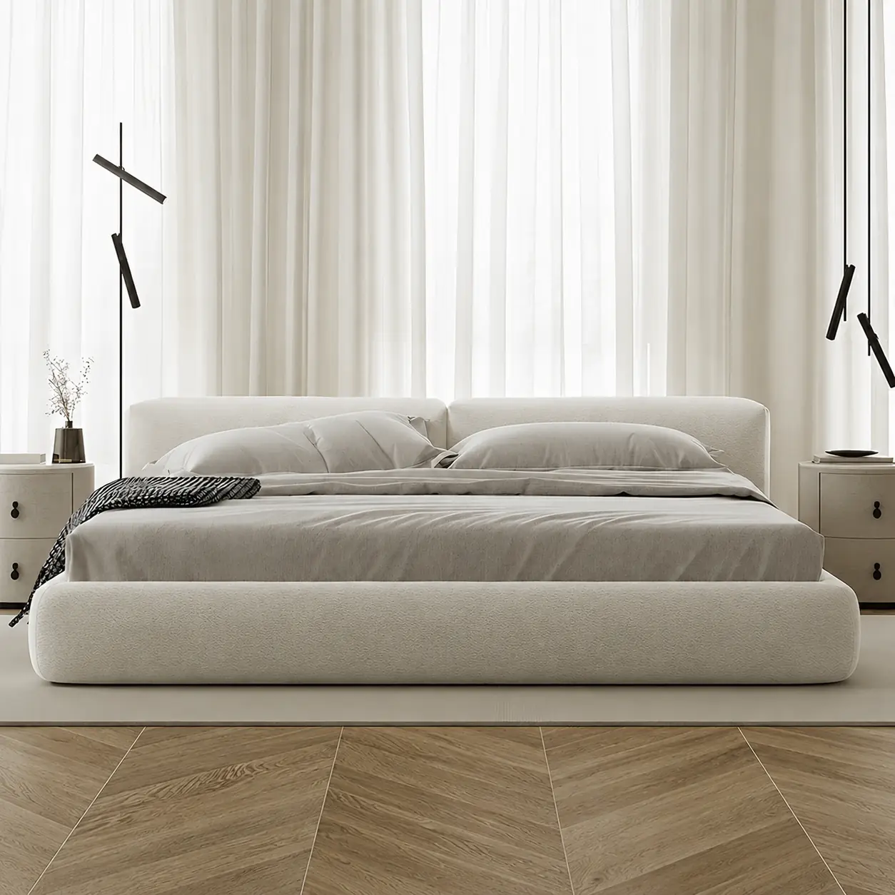 Minimalist Upholstered Bed Frame
