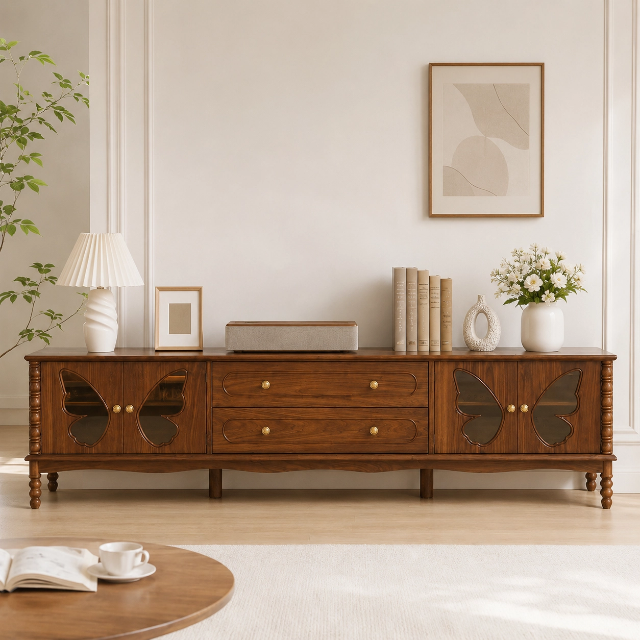 Solid Wood TV Console