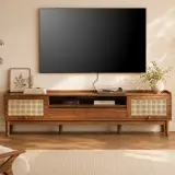 Wabi-Sabi Wicker TV Stand