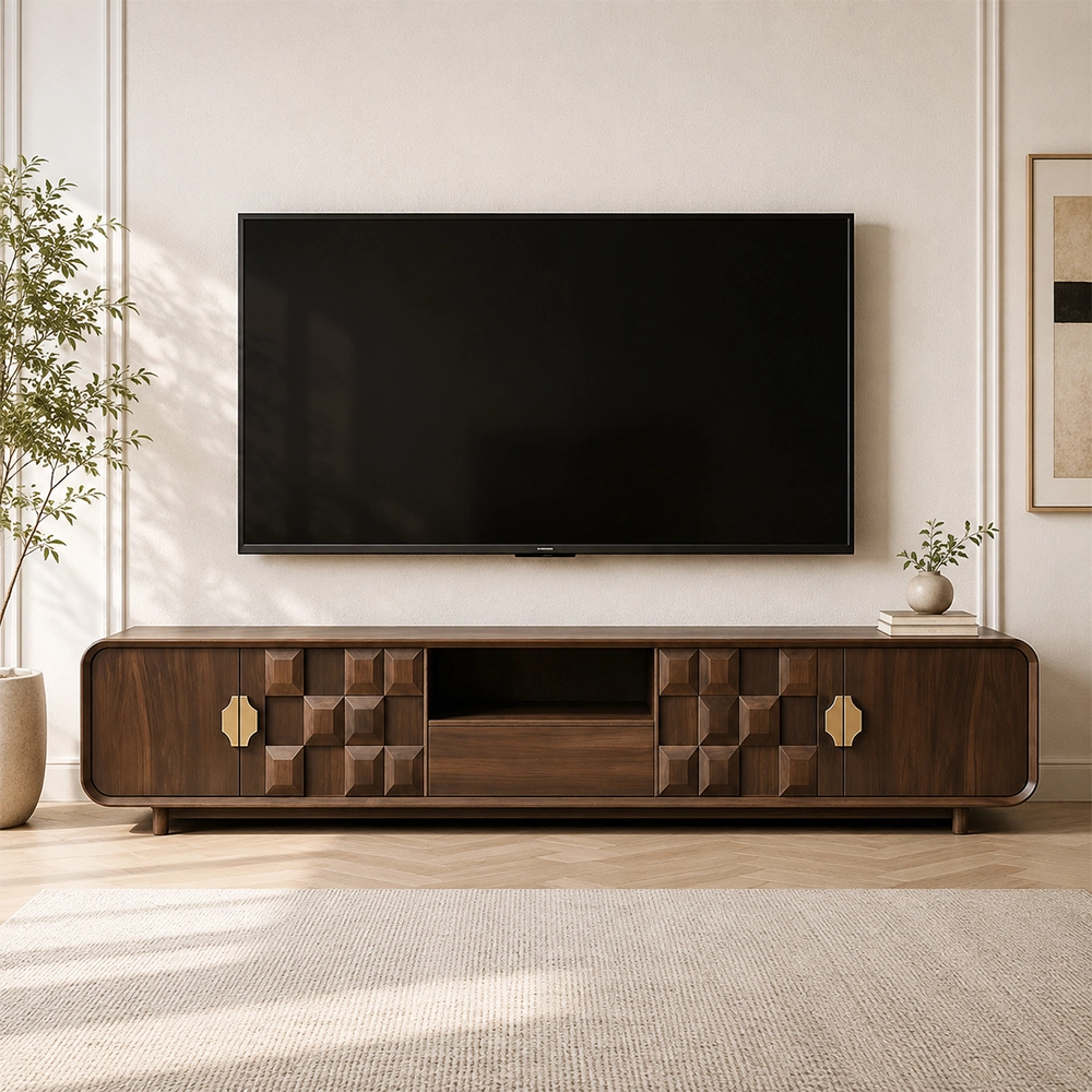 Black Walnut Media Console