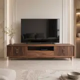 Black Walnut Low Media Console