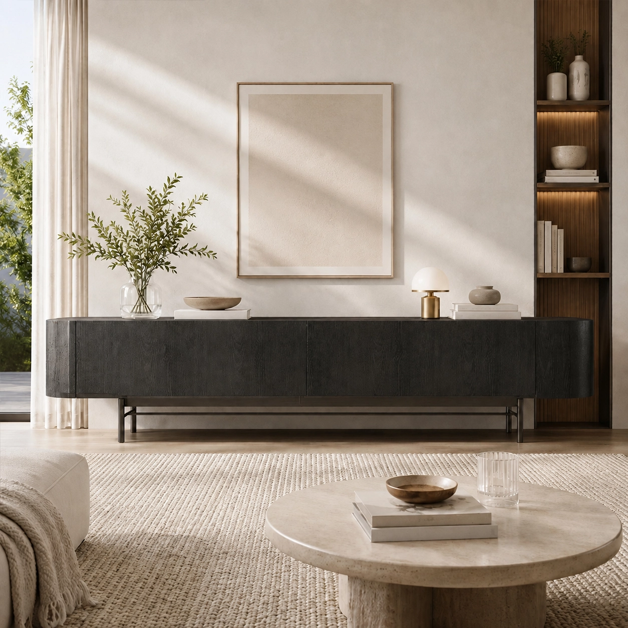 Wabi-sabi Marble TV Stand