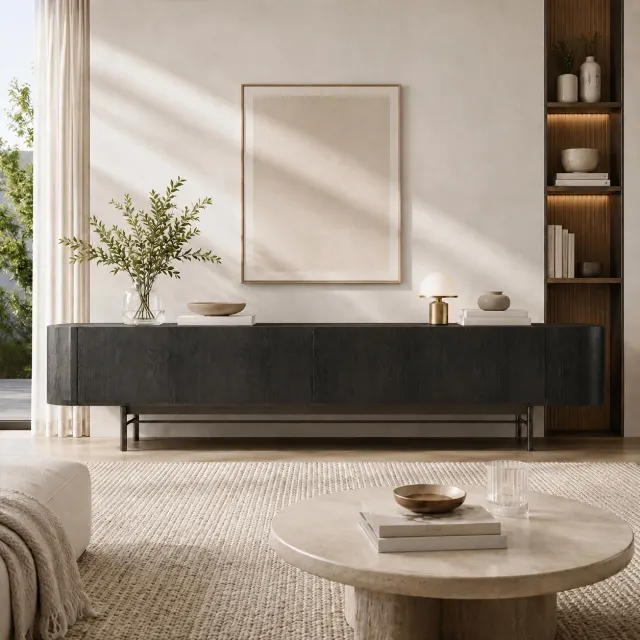 Wabi-sabi Marble TV Stand