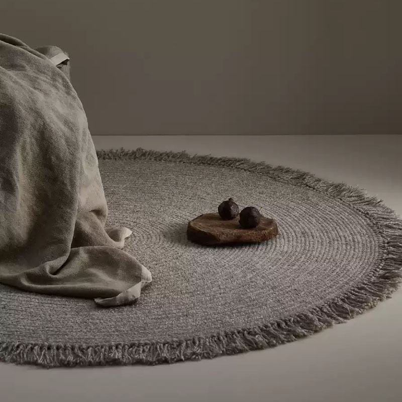 Wabi-Sabi Round Blended Fabric Rug