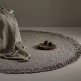Wabi-Sabi Round Blended Fabric Rug