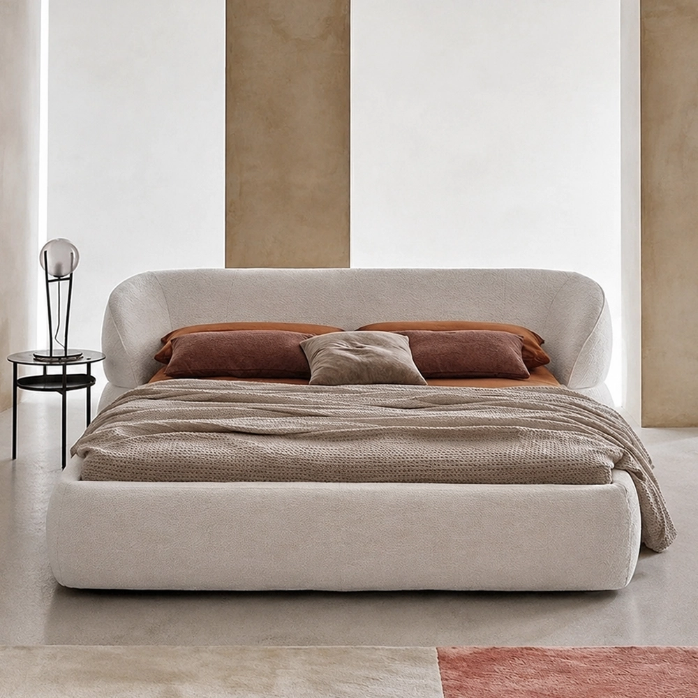 Wabi-Sabi Upholstered Platform Bed