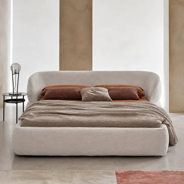 Wabi-Sabi Upholstered Platform Bed