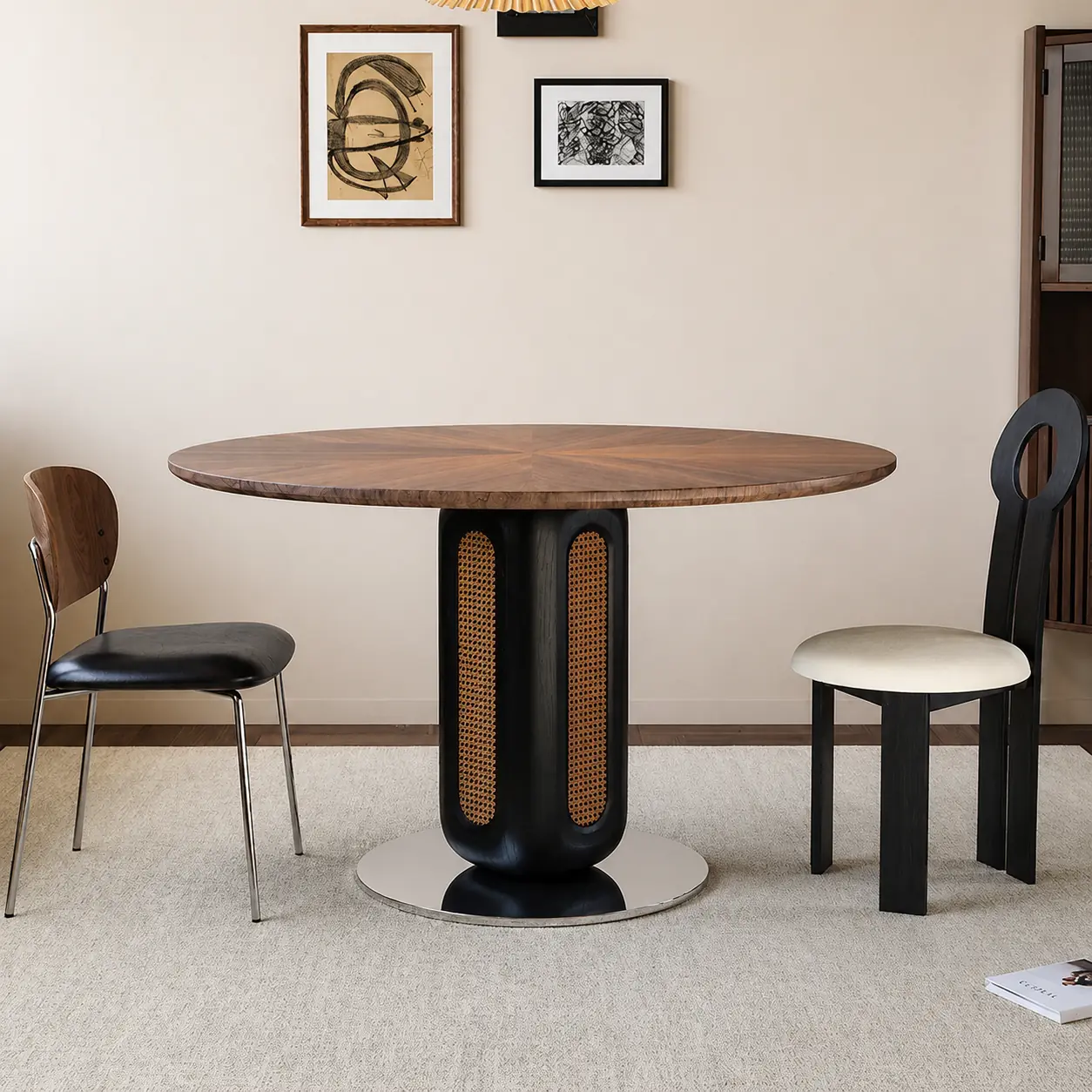 Solid Wood Parquet Dining Table
