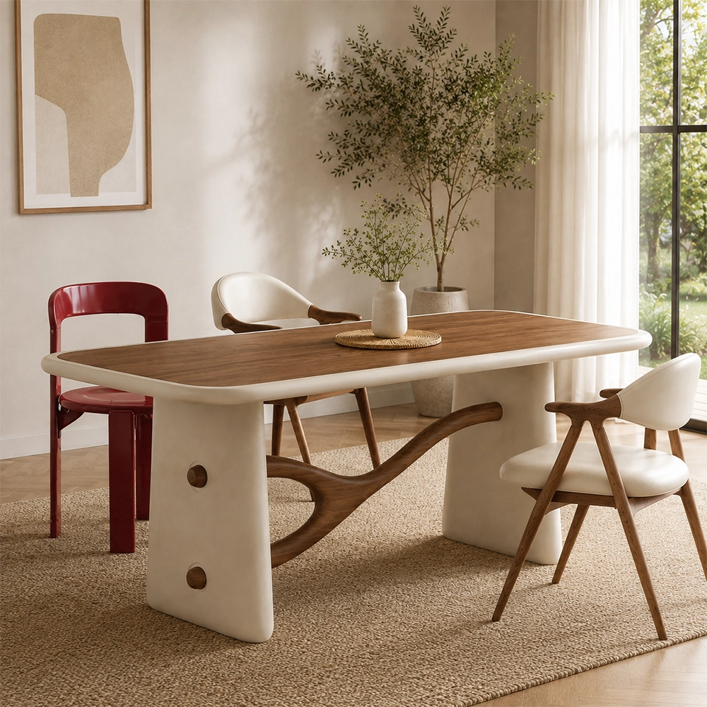 Solid Wood Lacquer Dining Table