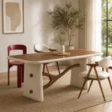 Solid Wood Lacquer Dining Table