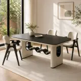 Minimalist Stone Dining Table