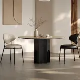 Sintered Stone & Oak Dining Table