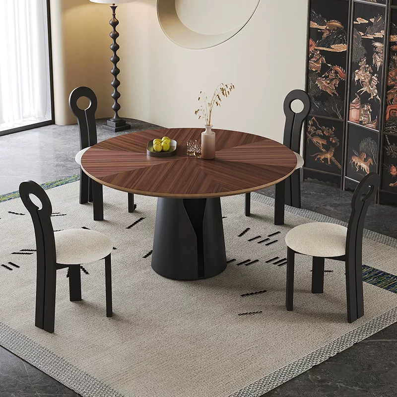 Walnut Parquet Dining Table