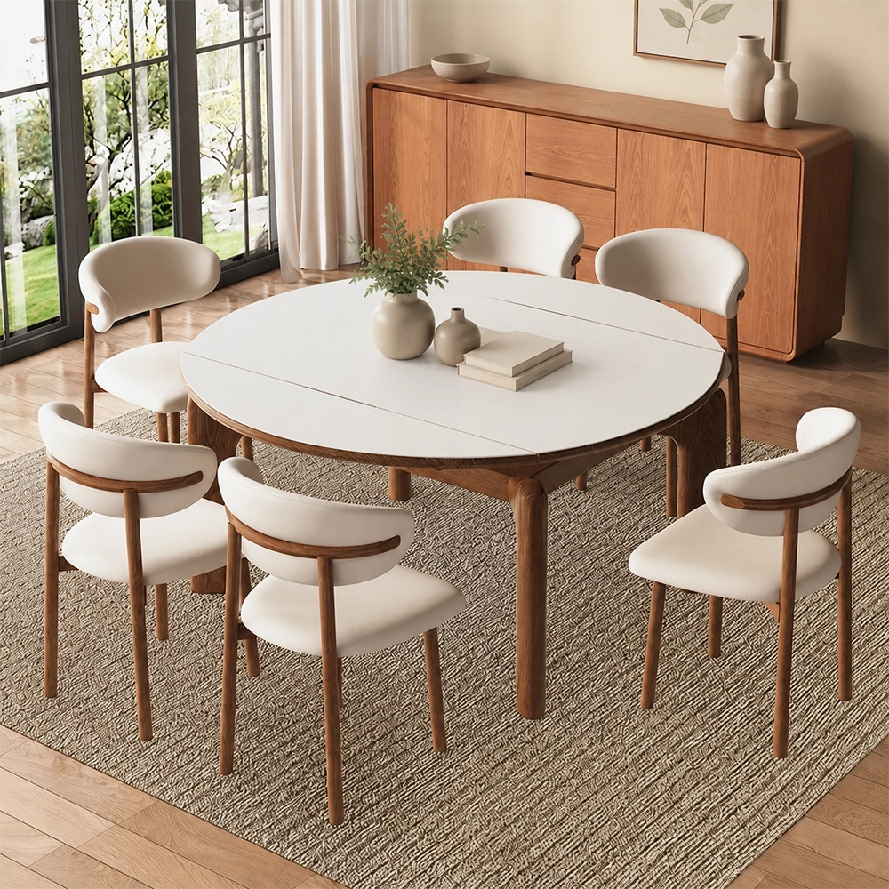 Vintage Ret retractable Dining Table