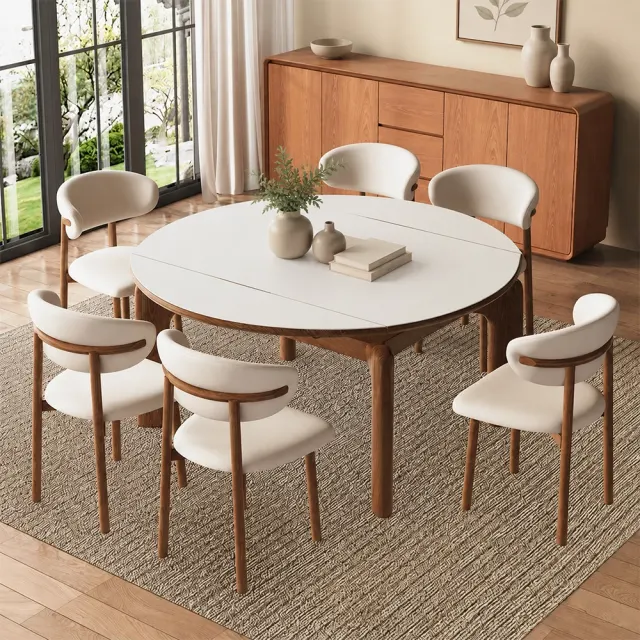 Vintage Ret retractable Dining Table