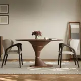Sintered Stone Pedestal Dining Table